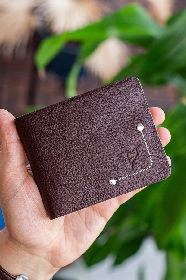 Garbalia Garbalia Men's Brown Gent Genuine Leather Card Holder Wallet