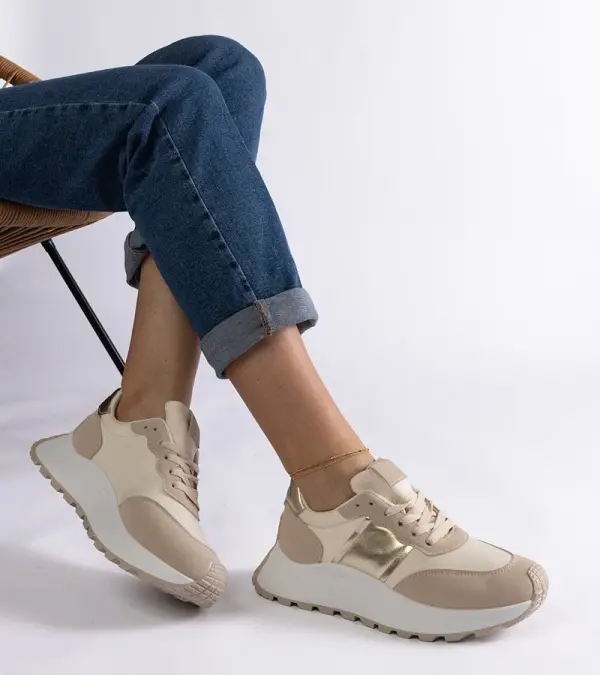 D/CEO Gemre Beige platform sneakers Cremorna
