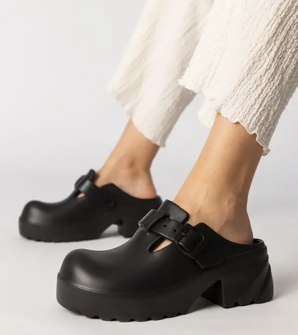 D/CEO Gemre Black covered clogs Ferina