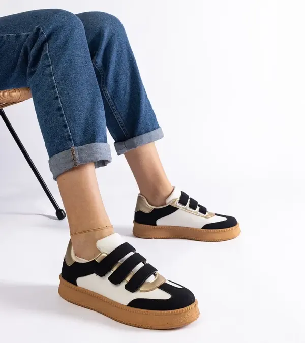 Gemre Gemre Black Velcro Sneakers Mena