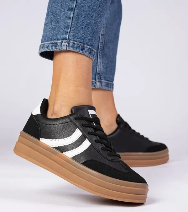 D/CEO Gemre Black women's platform sneakers Melly