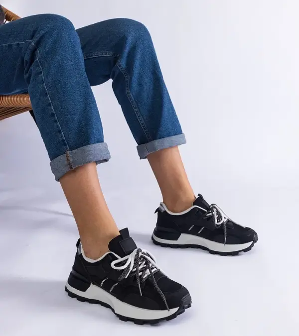 Gemre Gemre Black women's sports sneakers Adalia