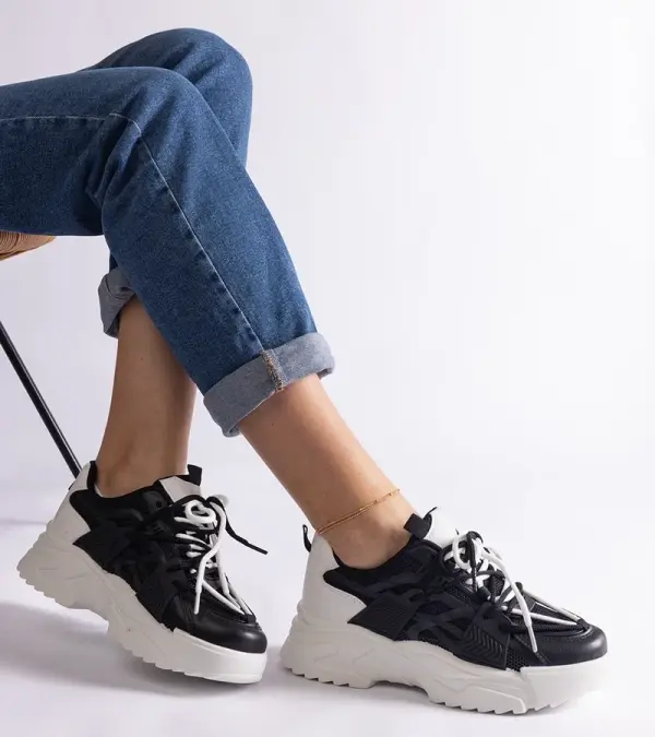 Gemre Gemre Black women's sports sneakers Alva