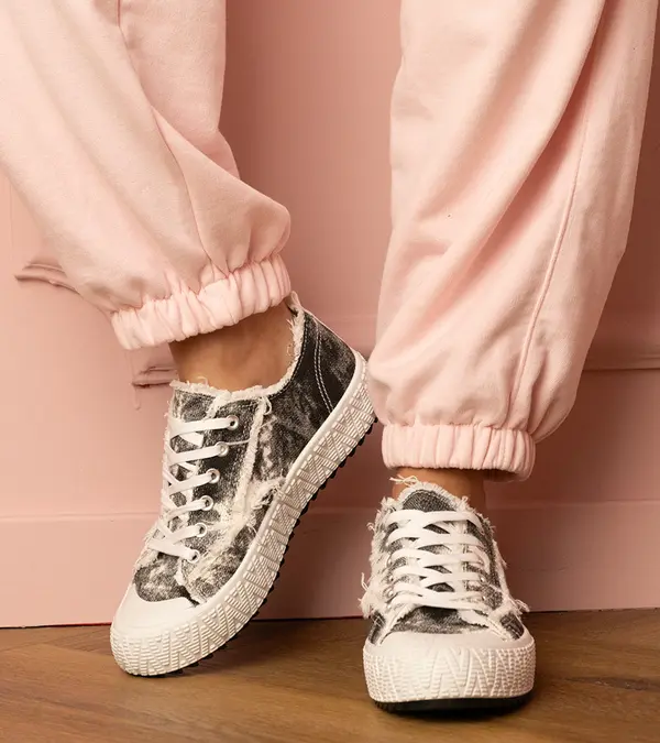 Gemre Gemre Black women's sports sneakers Bellina