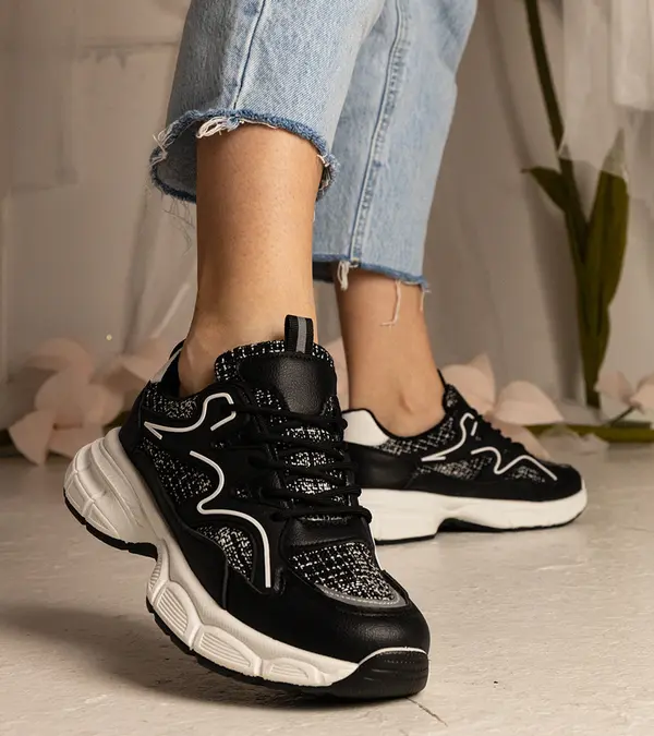 Gemre Gemre Black women's sports sneakers Maurita