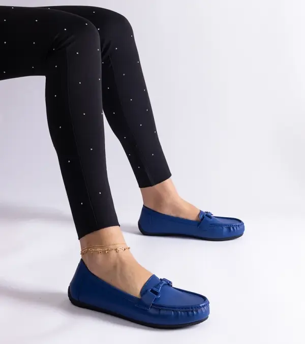 Gemre Gemre Blue classic eco leather loafers Pelayo