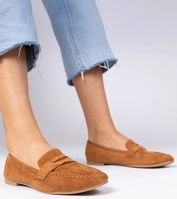 Gemre Gemre Brown elegant eco-suede loafers Palmarina