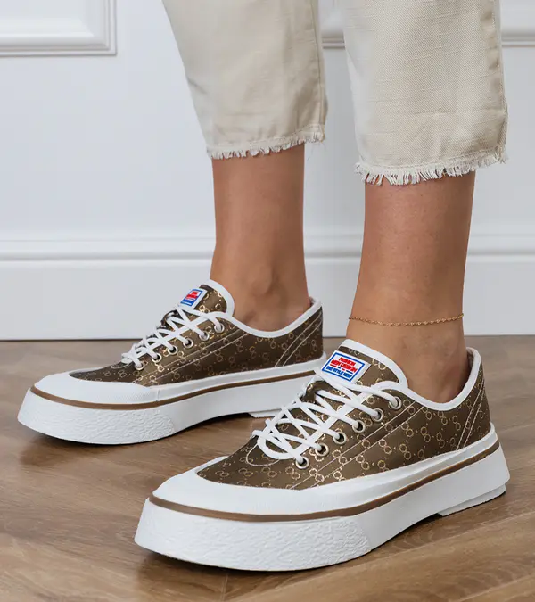 Gemre Gemre Brown women's platform sneakers Greta