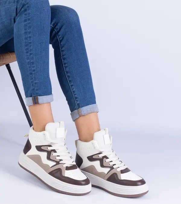 Gemre Gemre Brown women's sports sneakers Shadolina