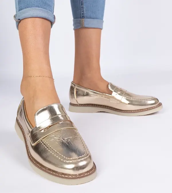 Gemre Gemre Golden classic women's loafers Merisa