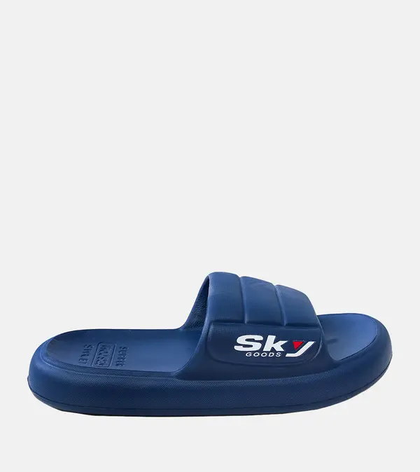 Gemre Gemre Navy blue men's rubber flip-flops Torwald