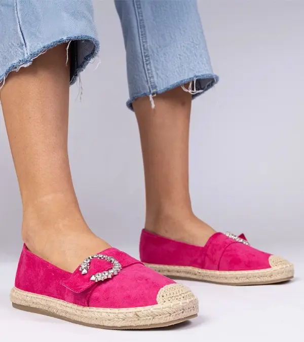 Gemre Gemre Pink espadrilles adorned with rhinestones Maruta