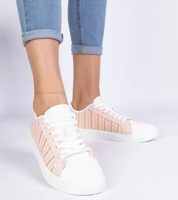 Gemre Gemre Pink women's fabric sneakers Bellisio