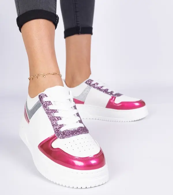 Gemre Gemre Pink women's sneakers with thick soles Dolla