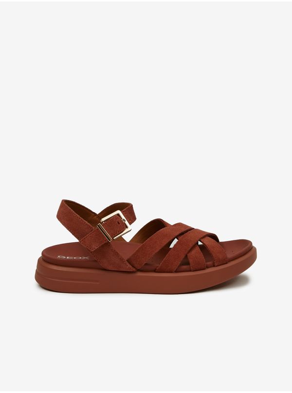 GEOX Geox Brick Suede Sandals - Women