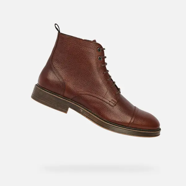 GEOX Geox Henreys Men's Brown Ankle Boots - Mens