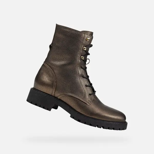 GEOX Geox Hoara Brown Women's Ankle Boots - Ladies