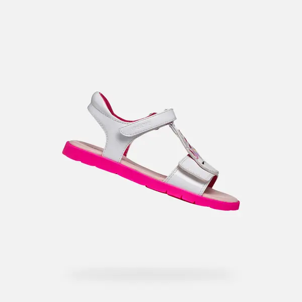 GEOX Geox Joyfoot beli sandali za deklice