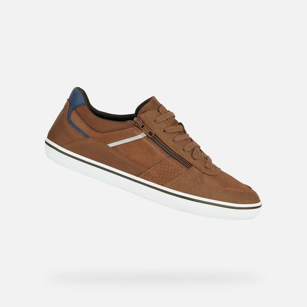 GEOX GEOX Light brown men's sneakers Elver - Men's