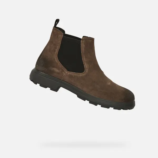 GEOX Geox Meiern Men's Brown Ankle Boots - Mens