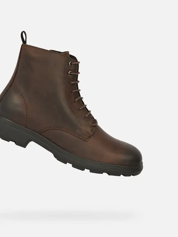 GEOX Geox Meiern Men's Brown Ankle Boots - Mens