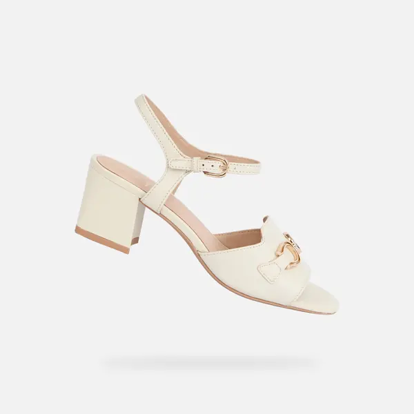 GEOX Geox novi sandali Eraklia 50 krem ​​barve za ženske