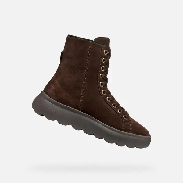 GEOX Geox Spherica EC4.1 Women's Ankle Boots Dark Brown - Ladies