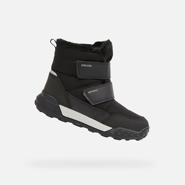 GEOX Geox Trekkyup B Abx fantovski črni zimski čevlji