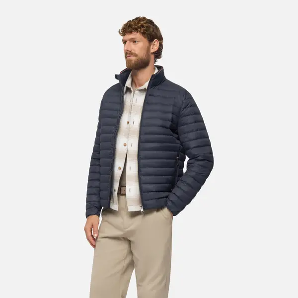 GEOX Geox Warrens Men's Down Jacket Navy Blue - Mens