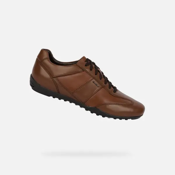 GEOX Geox Wells Men's Brown Sneakers - Mens