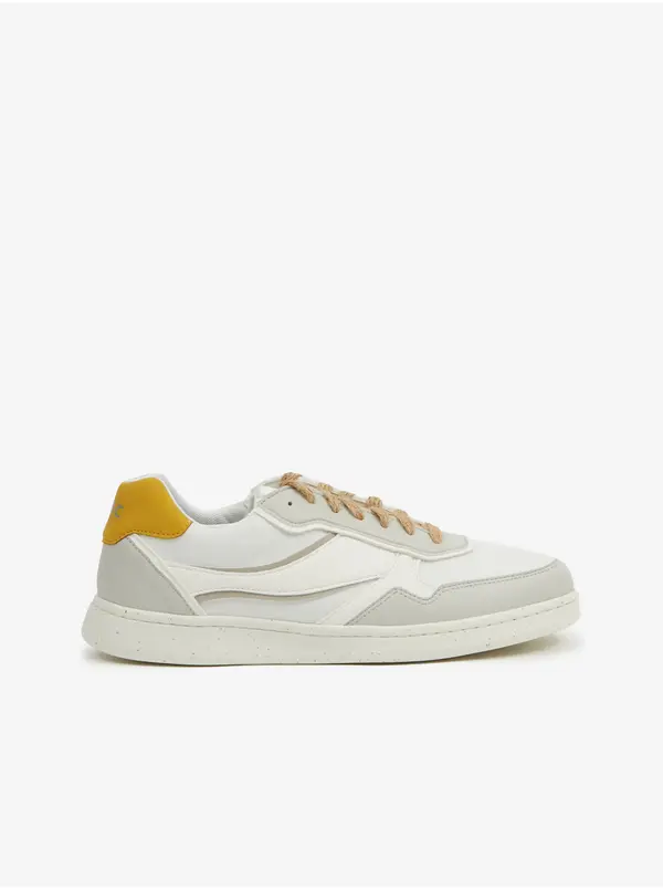 GEOX Geox White-Grey Mens Sneakers - Men