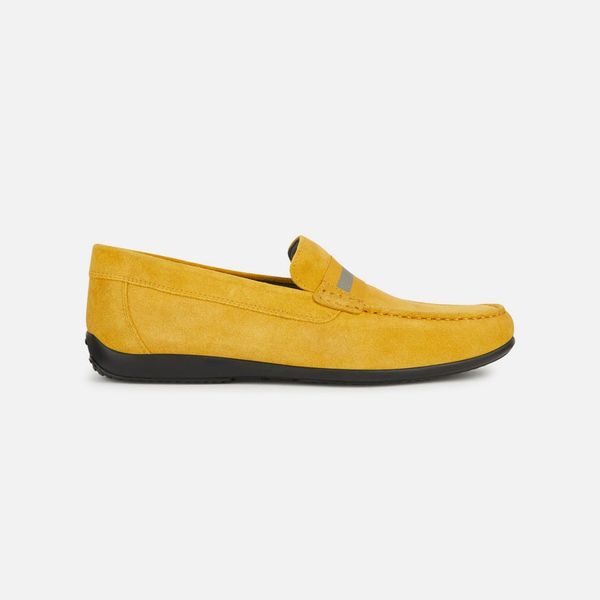 GEOX GEOX Yellow men's moccasins Ascanio - Men's