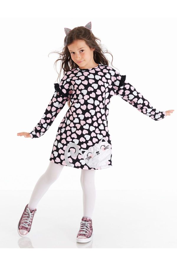 Denokids Girl's dress Denokids CFF-20S1-053/Black, Pink