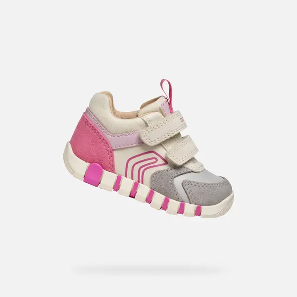 GEOX Girls' First Steps Geox Iupidoo Grey - Girls