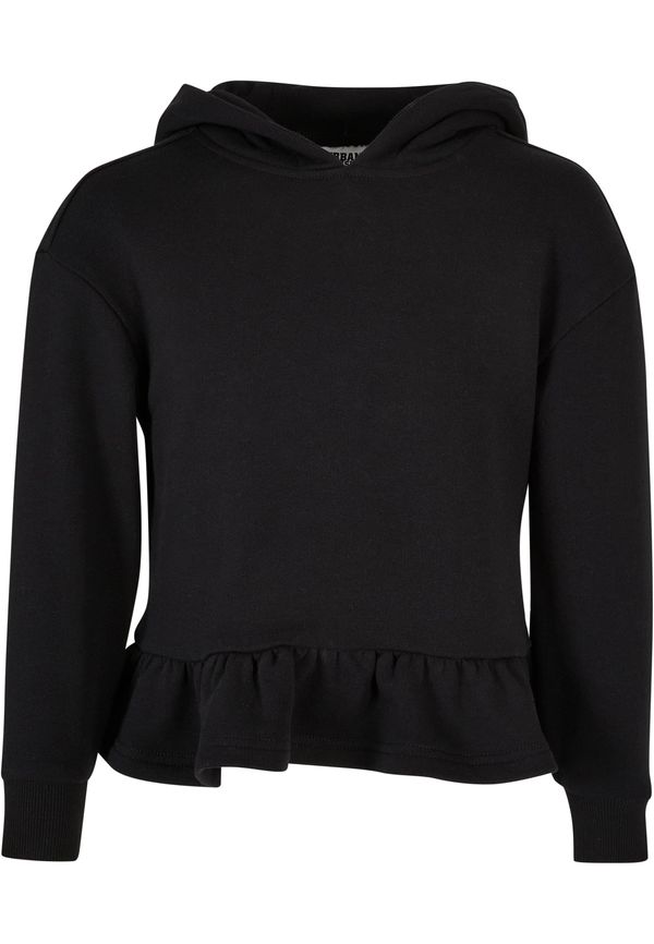 Urban Classics Kids Girls' Organic Volants Hoody Black