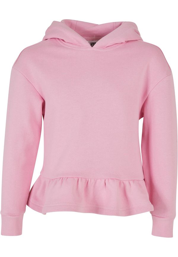 Urban Classics Kids Girls Organic Volants Hoody girlypink