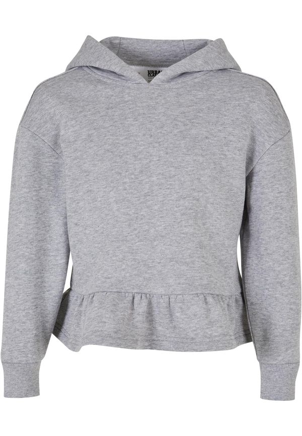 Urban Classics Kids Girls' Organic Volants Hoody Gray