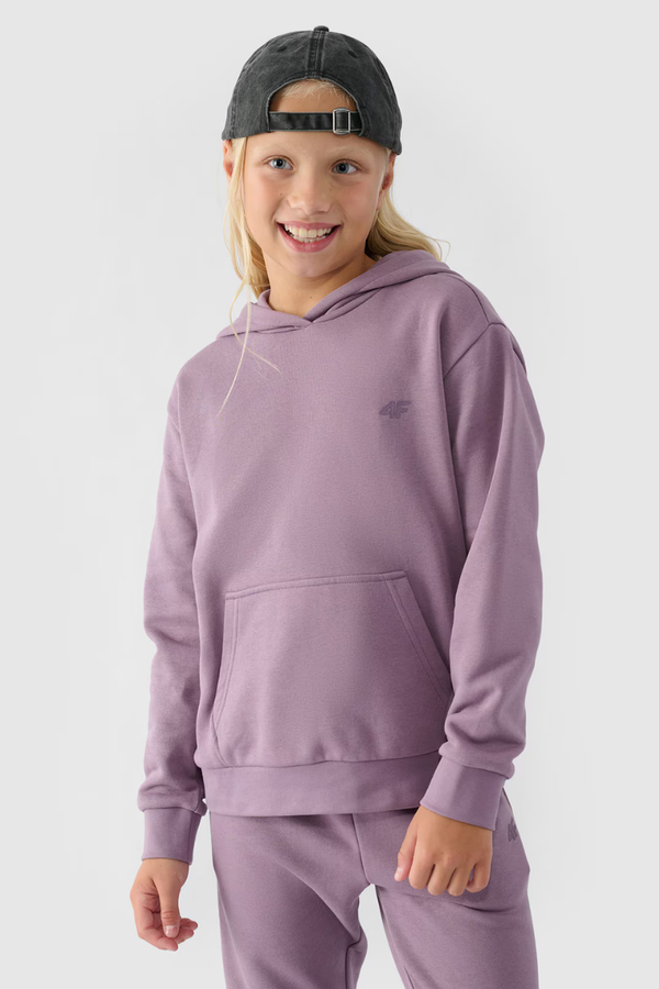 4F Girls Pullover Hoodie Smooth Purple 4F 4FJWMM00TSW