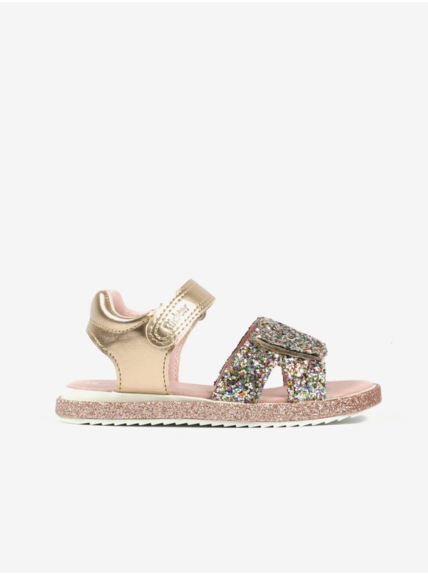 Richter Girl's sandals in gold-pink color Richter - Girls