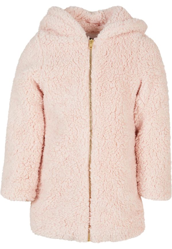 Urban Classics Kids Girls' Sherpa jacket pink