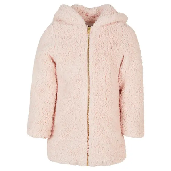 Urban Classics Girls' Sherpa jacket pink