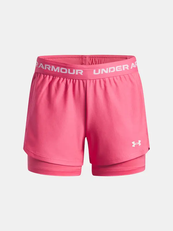 Under Armour Girls' shorts Under Armour UA Tech Play Up 2n1 Short-PNK - Girls