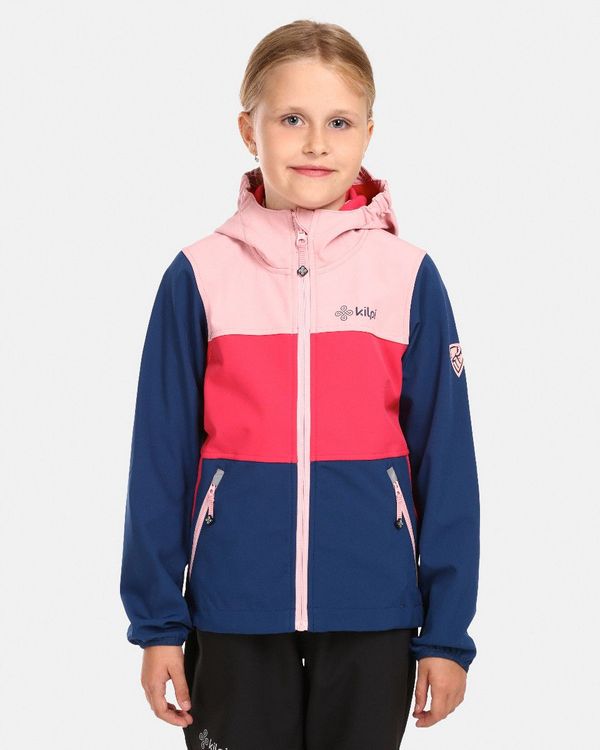 Kilpi Girls' softshell jacket Kilpi RAVIA-J Pink