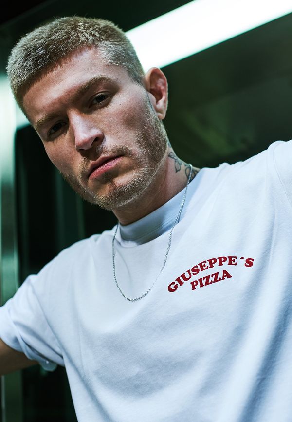 MT Men Giuseppe Pizzeria Tee White