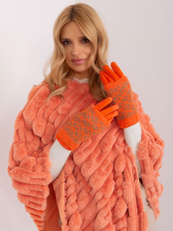Wool Fashion Italia Gloves-AT-RK-2310.88-orange