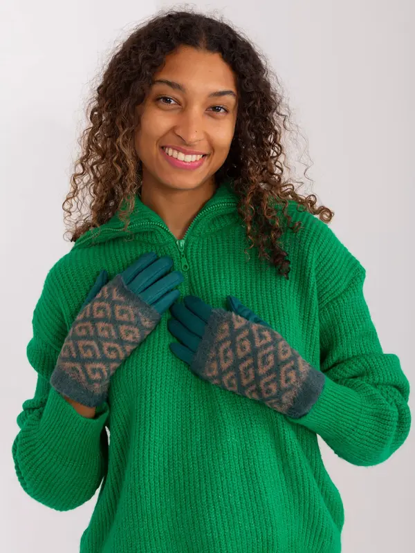 Wool Fashion Italia Gloves-AT-RK-2310.89-marine