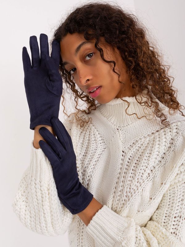 Wool Fashion Italia Gloves-AT-RK-2370.95-navy blue