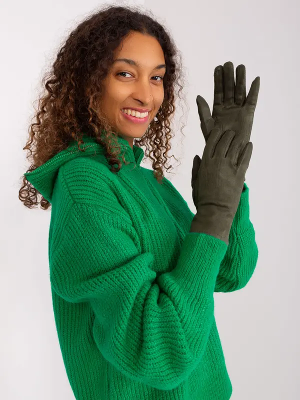Wool Fashion Italia Gloves-AT-RK-2370.96-khaki