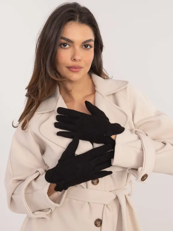 Wool Fashion Italia Gloves-AT-RK-23903.55-black