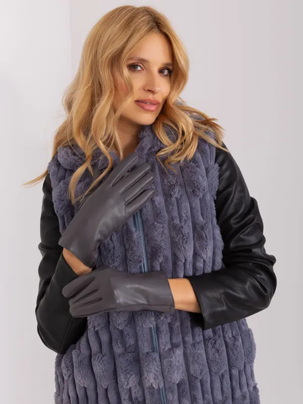 Wool Fashion Italia Gloves-AT-RK-239501A.16-dark gray